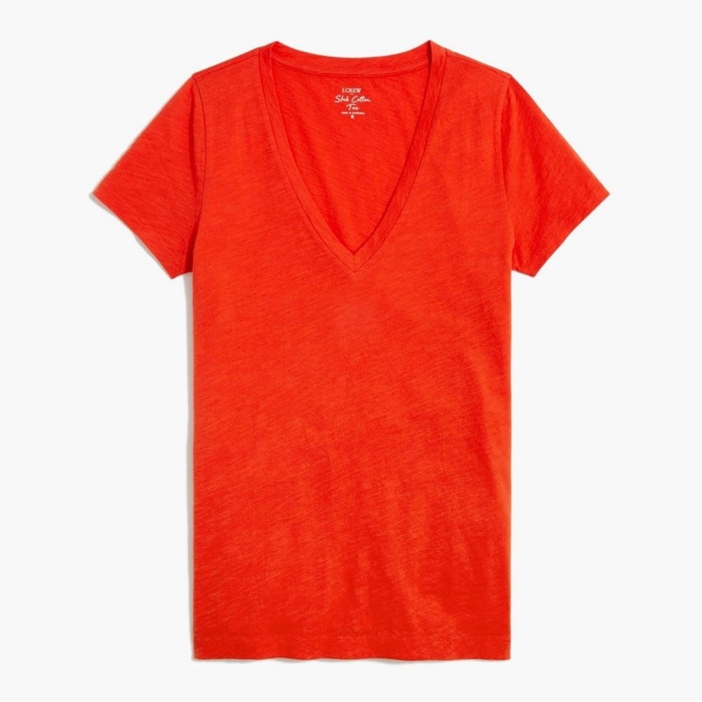 *NWT!* J. Crew Slub Cotton V-Neck Tee